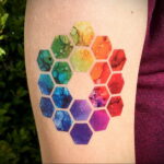 Пример цветного рисунка татуировки 14.12.2020 №177 -color tattoo- tatufoto.com