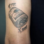 Рисунок татуировки на тему денег 01.12.2020 №002 -money tattoo- tatufoto.com