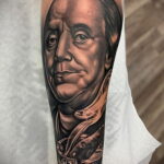 Рисунок татуировки на тему денег 01.12.2020 №013 -money tattoo- tatufoto.com