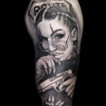 Рисунок татуировки на тему денег 01.12.2020 №015 -money tattoo- tatufoto.com