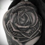 Рисунок татуировки на тему денег 01.12.2020 №026 -money tattoo- tatufoto.com