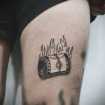 Рисунок татуировки на тему денег 01.12.2020 №035 -money tattoo- tatufoto.com