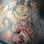 Рисунок татуировки на тему денег 01.12.2020 №043 -money tattoo- tatufoto.com