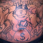 Рисунок татуировки на тему денег 01.12.2020 №044 -money tattoo- tatufoto.com