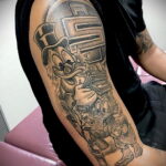 Рисунок татуировки на тему денег 01.12.2020 №063 -money tattoo- tatufoto.com