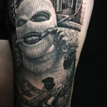 Рисунок татуировки на тему денег 01.12.2020 №075 -money tattoo- tatufoto.com