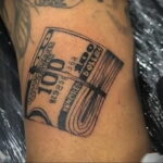 Рисунок татуировки на тему денег 01.12.2020 №081 -money tattoo- tatufoto.com