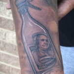 Рисунок татуировки на тему денег 01.12.2020 №086 -money tattoo- tatufoto.com