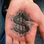 Рисунок татуировки на тему денег 03.12.2020 №011 -money tattoo- tatufoto.com