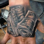 Рисунок татуировки на тему денег 03.12.2020 №019 -money tattoo- tatufoto.com