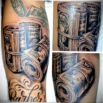 Рисунок татуировки на тему денег 03.12.2020 №023 -money tattoo- tatufoto.com
