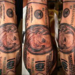 Рисунок татуировки на тему денег 03.12.2020 №025 -money tattoo- tatufoto.com