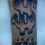 Рисунок татуировки на тему денег 03.12.2020 №040 -money tattoo- tatufoto.com
