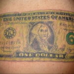 Рисунок татуировки на тему денег 03.12.2020 №043 -money tattoo- tatufoto.com