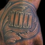 Рисунок татуировки на тему денег 03.12.2020 №074 -money tattoo- tatufoto.com