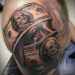 Рисунок татуировки на тему денег 03.12.2020 №122 -money tattoo- tatufoto.com
