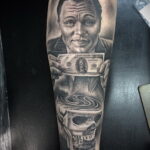 Рисунок татуировки на тему денег 03.12.2020 №133 -money tattoo- tatufoto.com