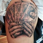 Рисунок татуировки на тему денег 03.12.2020 №140 -money tattoo- tatufoto.com