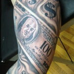 Рисунок татуировки на тему денег 03.12.2020 №144 -money tattoo- tatufoto.com