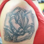 Рисунок татуировки на тему денег 03.12.2020 №153 -money tattoo- tatufoto.com
