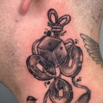 Рисунок татуировки на тему монеты 01.12.2020 №042 -coin tattoo- tatufoto.com