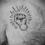 Рисунок татуировки с кулаком 06.12.2020 №008 -fist tattoo- tatufoto.com