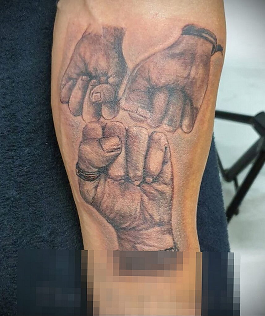 Рисунок татуировки с кулаком 06.12.2020 №029 -fist tattoo- tatufoto.com