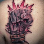 Рисунок татуировки с кулаком 06.12.2020 №040 -fist tattoo- tatufoto.com