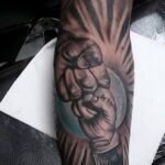 Рисунок татуировки с кулаком 06.12.2020 №045 -fist tattoo- tatufoto.com
