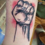 Рисунок татуировки с кулаком 06.12.2020 №058 -fist tattoo- tatufoto.com