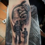 Рисунок татуировки с кулаком 06.12.2020 №069 -fist tattoo- tatufoto.com