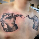 Рисунок татуировки с кулаком 06.12.2020 №071 -fist tattoo- tatufoto.com