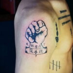 Рисунок татуировки с кулаком 06.12.2020 №087 -fist tattoo- tatufoto.com