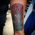 Рисунок татуировки с кулаком 06.12.2020 №089 -fist tattoo- tatufoto.com