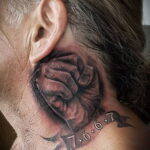 Рисунок татуировки с кулаком 06.12.2020 №096 -fist tattoo- tatufoto.com