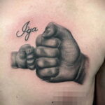 Рисунок татуировки с кулаком 06.12.2020 №113 -fist tattoo- tatufoto.com
