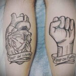 Рисунок татуировки с кулаком 06.12.2020 №118 -fist tattoo- tatufoto.com