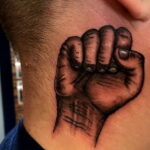 Рисунок татуировки с кулаком 06.12.2020 №121 -fist tattoo- tatufoto.com