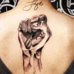 Рисунок татуировки с кулаком 06.12.2020 №142 -fist tattoo- tatufoto.com