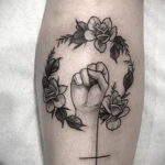 Рисунок татуировки с кулаком 06.12.2020 №159 -fist tattoo- tatufoto.com