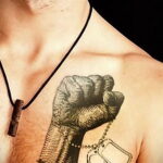 Рисунок татуировки с кулаком 06.12.2020 №162 -fist tattoo- tatufoto.com