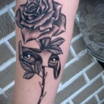 Тату роза на запястье пример 01.12.2020 №003 -rose tattoo on forearm- tatufoto.com