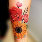 Тату роза на запястье пример 01.12.2020 №010 -rose tattoo on forearm- tatufoto.com