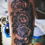 Тату роза на запястье пример 01.12.2020 №049 -rose tattoo on forearm- tatufoto.com