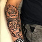 Тату роза на запястье пример 01.12.2020 №053 -rose tattoo on forearm- tatufoto.com