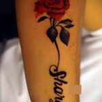 Тату роза на запястье пример 01.12.2020 №056 -rose tattoo on forearm- tatufoto.com