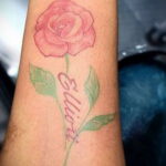 Тату роза на запястье пример 01.12.2020 №057 -rose tattoo on forearm- tatufoto.com
