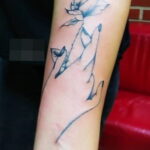 Тату роза на запястье пример 01.12.2020 №073 -rose tattoo on forearm- tatufoto.com