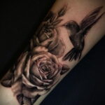 Тату роза на запястье пример 01.12.2020 №093 -rose tattoo on forearm- tatufoto.com