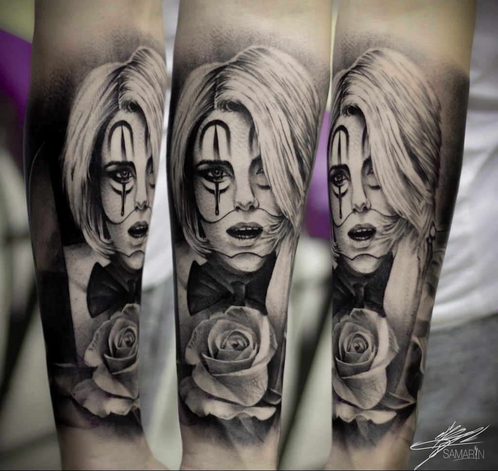 Тату роза на предплечье женская 01.12.2020 №030 -Women rose tattoo- tatufoto.com